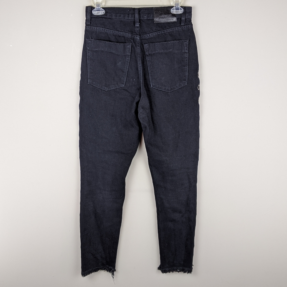 One Teaspoon | Black Cutout Mom Jeans-E34 - Picture 3 of 8